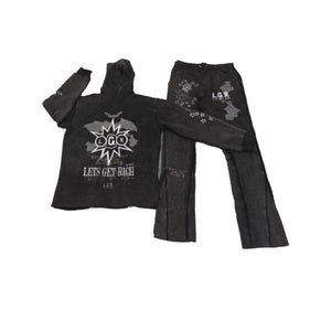 LGR Black “Bles-Sins” Sweatsuit Set