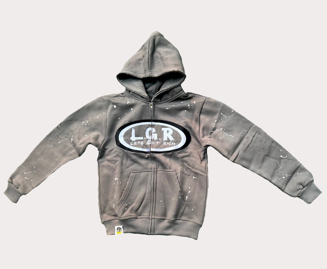 LGR Grey Logo Hoodie