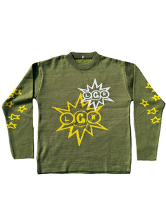 LGR “Bles-Sins” Knitted sweater Green