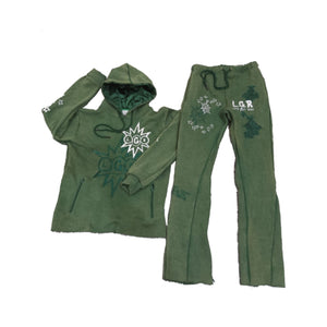 LGR Green “Bles-Sins” Sweatsuit Set